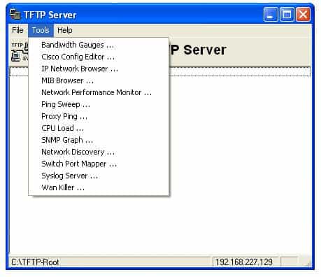 SolarWinds-сервер TFTP-