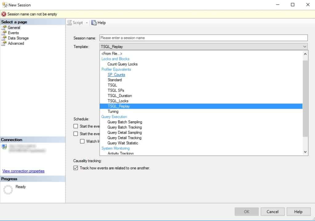 Снимок экрана Microsoft SQL Server Management