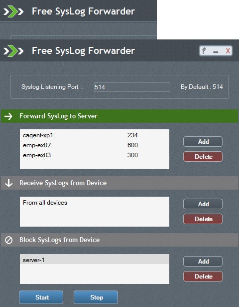 ManageEngine Syslog Forwarder