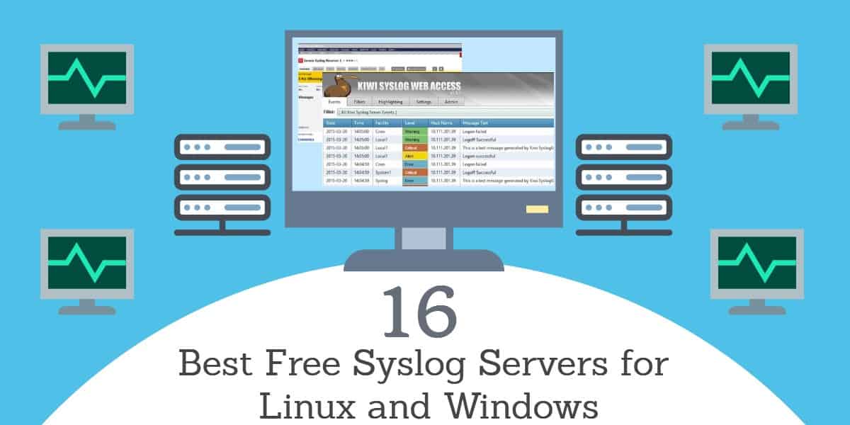 16 legjobb ingyenes syslog szerver Linuxhoz és Windowshoz