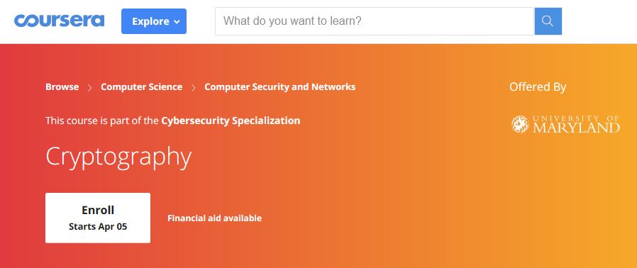 Coursera этический хакерский курс.