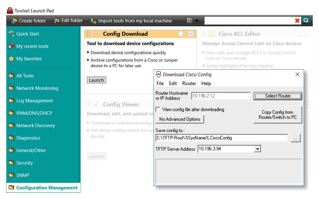 مجموعه ابزار مهندسین SolarWinds