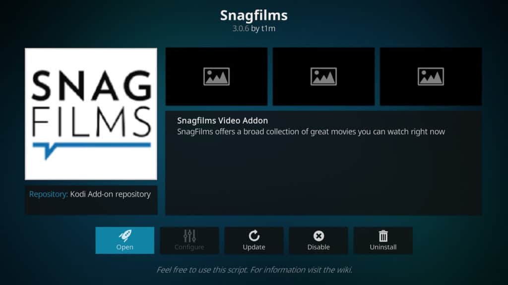 SnagFilms Kodi addon