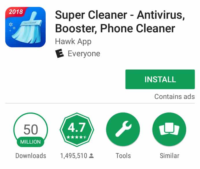 antivirus android super cleaner
