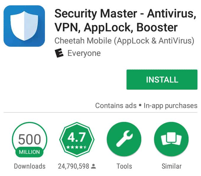 antivirus android curată super viteză