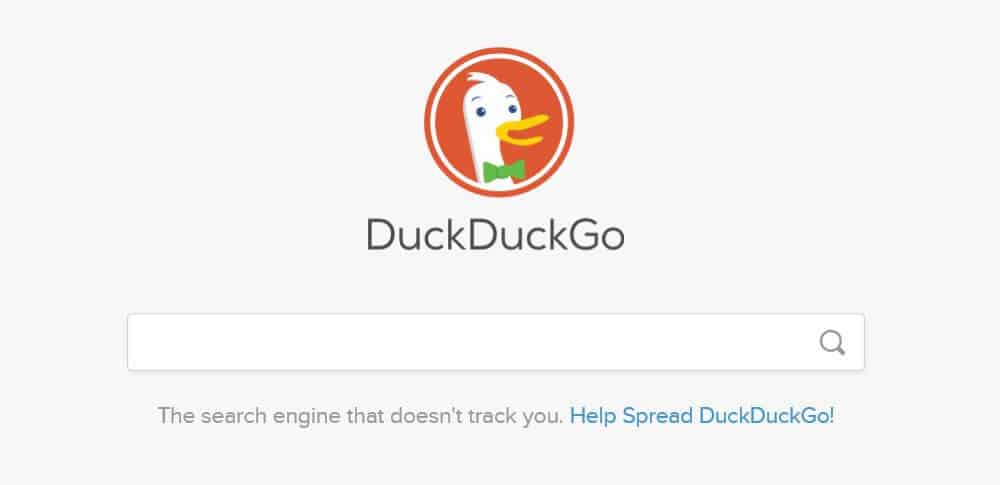 เครื่องมือค้นหาส่วนตัวที่ดีที่สุด DuckDuckGo