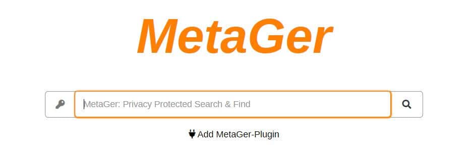 เครื่องมือค้นหาส่วนตัวที่ดีที่สุด MetaGer