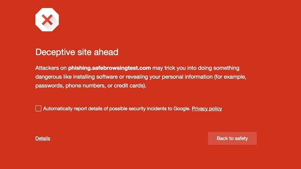 Upozorenje o sigurnom pretraživanju Googlea