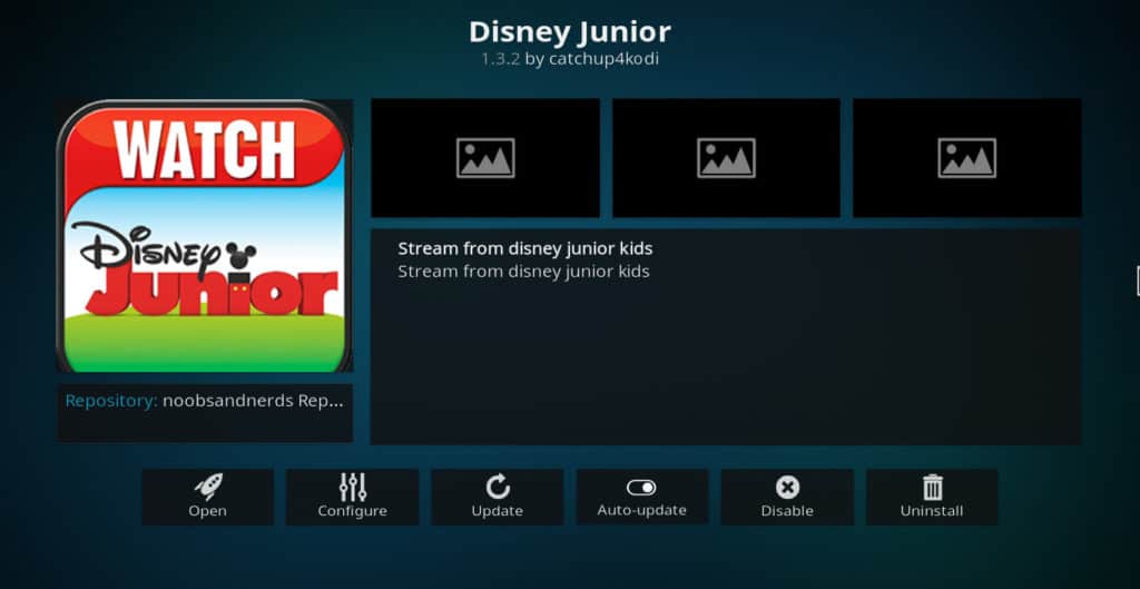 Disney Junior Kodi Addon