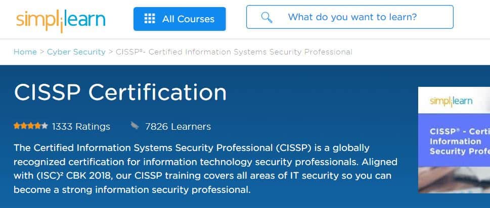 Simplilearn: CISSP certifikacija