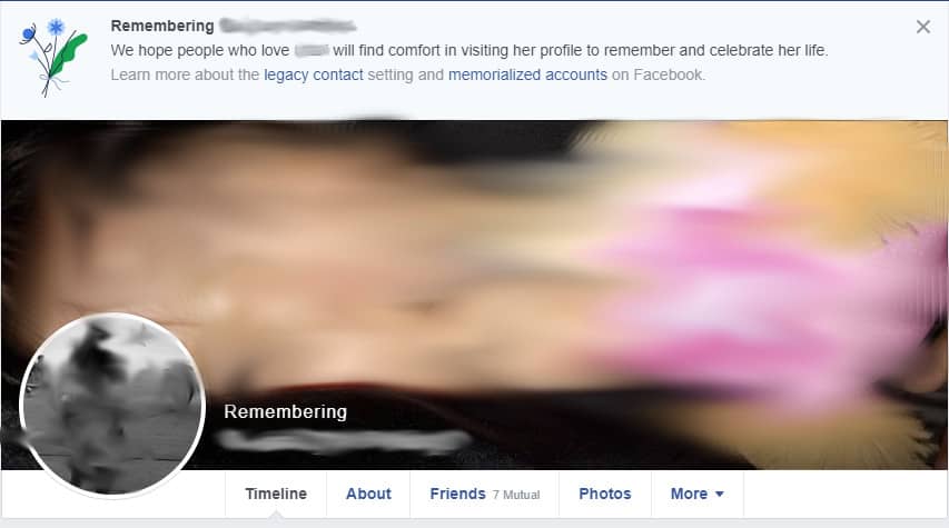 یادبود فیس بوک به یاد آوردن
