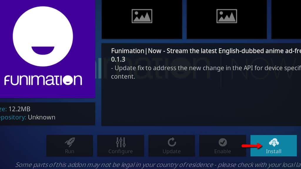 FunimationNOW Kodi addon: Install