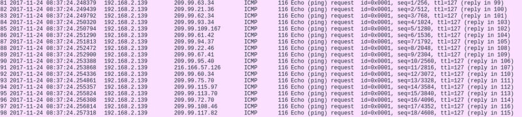 vypr-VPN-Windows boot-ICMP-pakete