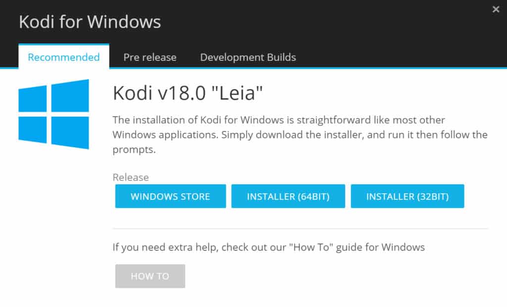 как установить Kodi 18 на Windows