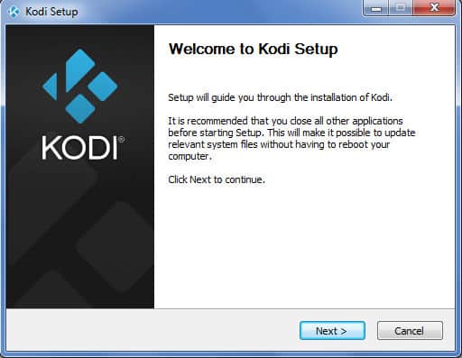 Экран настройки Kodi 1