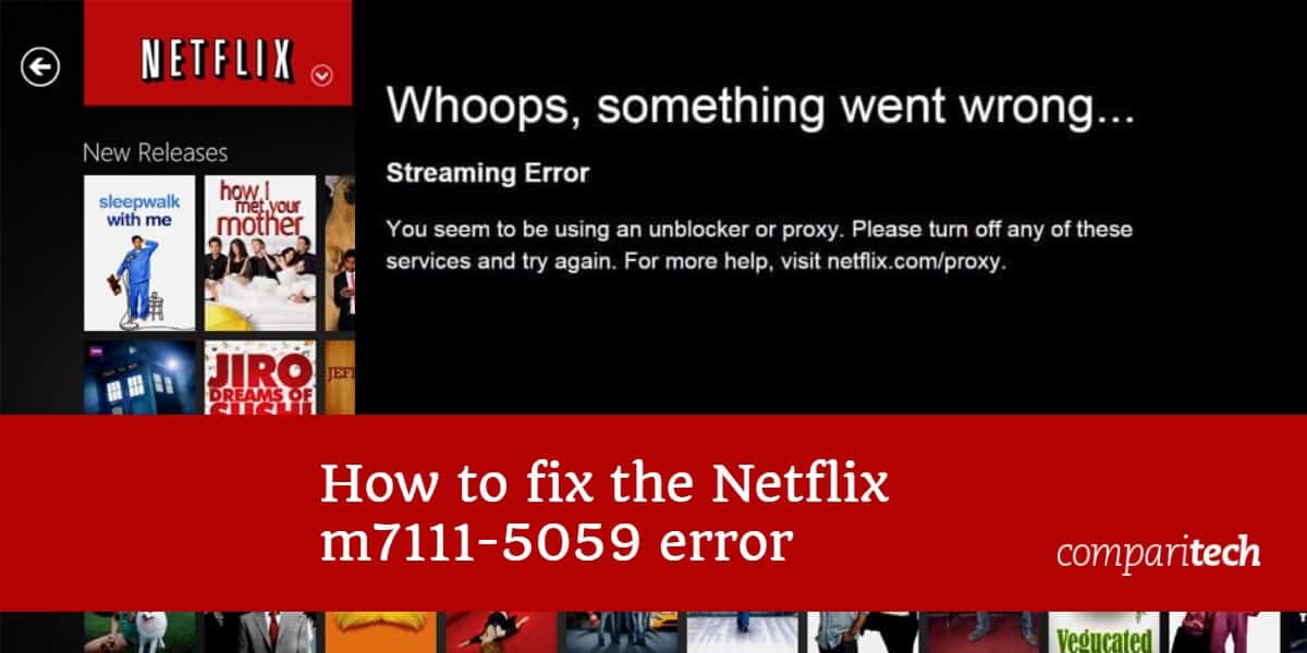 خطای Netflix m7111-5059