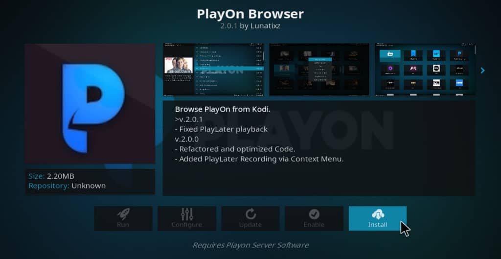 Как да инсталирате и използвате PlayOn Kodi addon