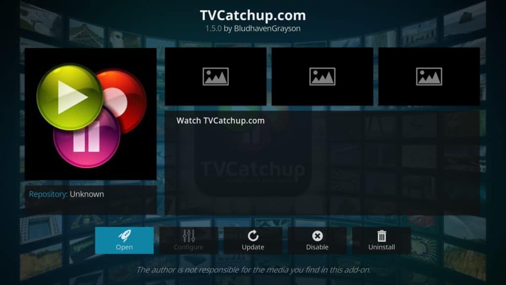 TVCatchup Kodi addon