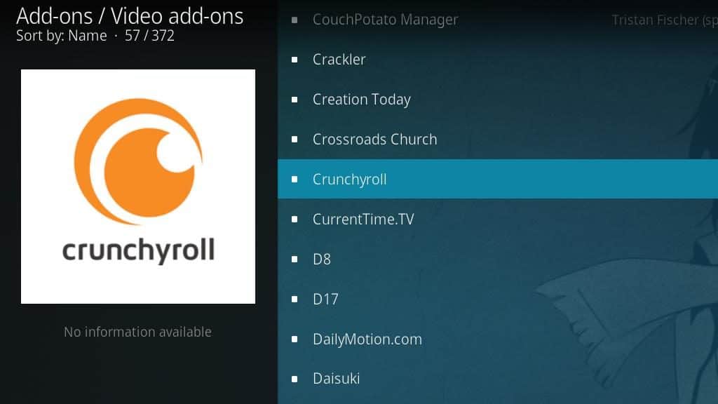 Crunchyroll Kodi Addon - Установить 4