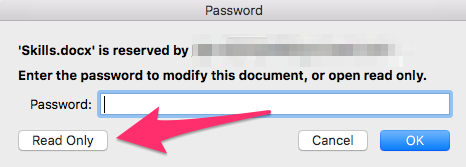 MS Word въведете паролата само за четене