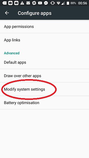 دسترسی به تنظیمات سیستم Android