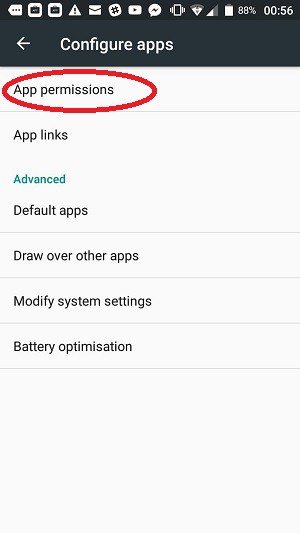 Az Android alkalmazás engedélyekhez való hozzáférés