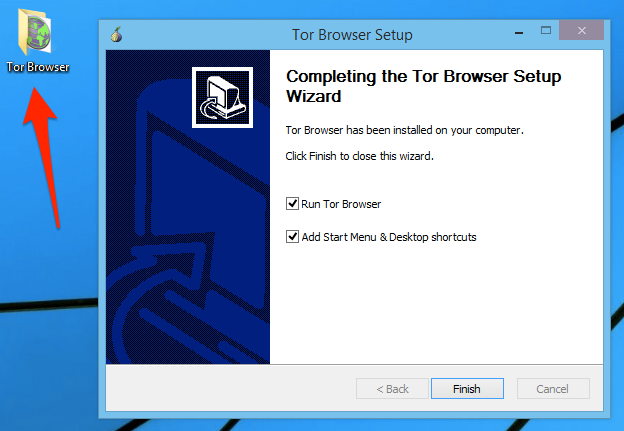 Windows tor инсталатор завършен