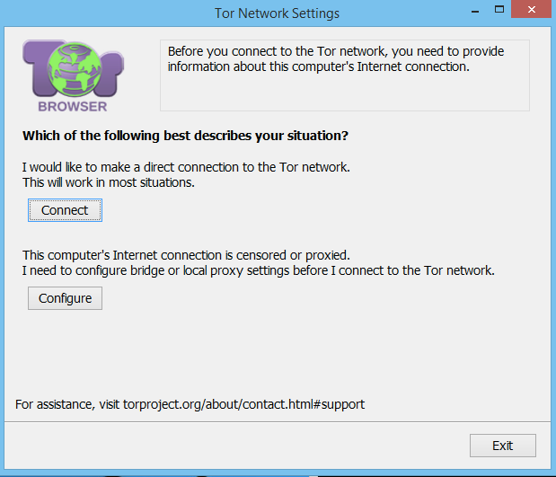Windows Tor execută prima dată configurarea rețelei
