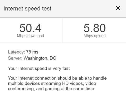 test de viteză pe internet