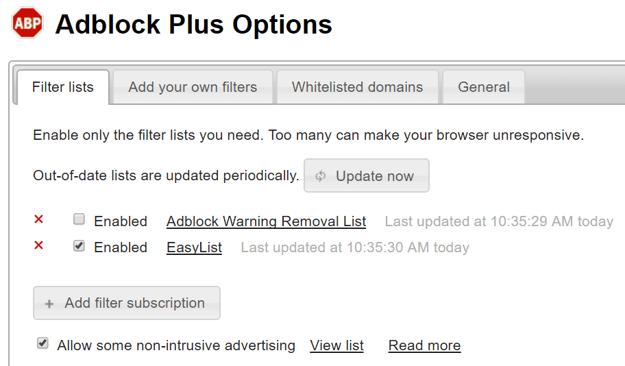 رابط Adblock Plus.