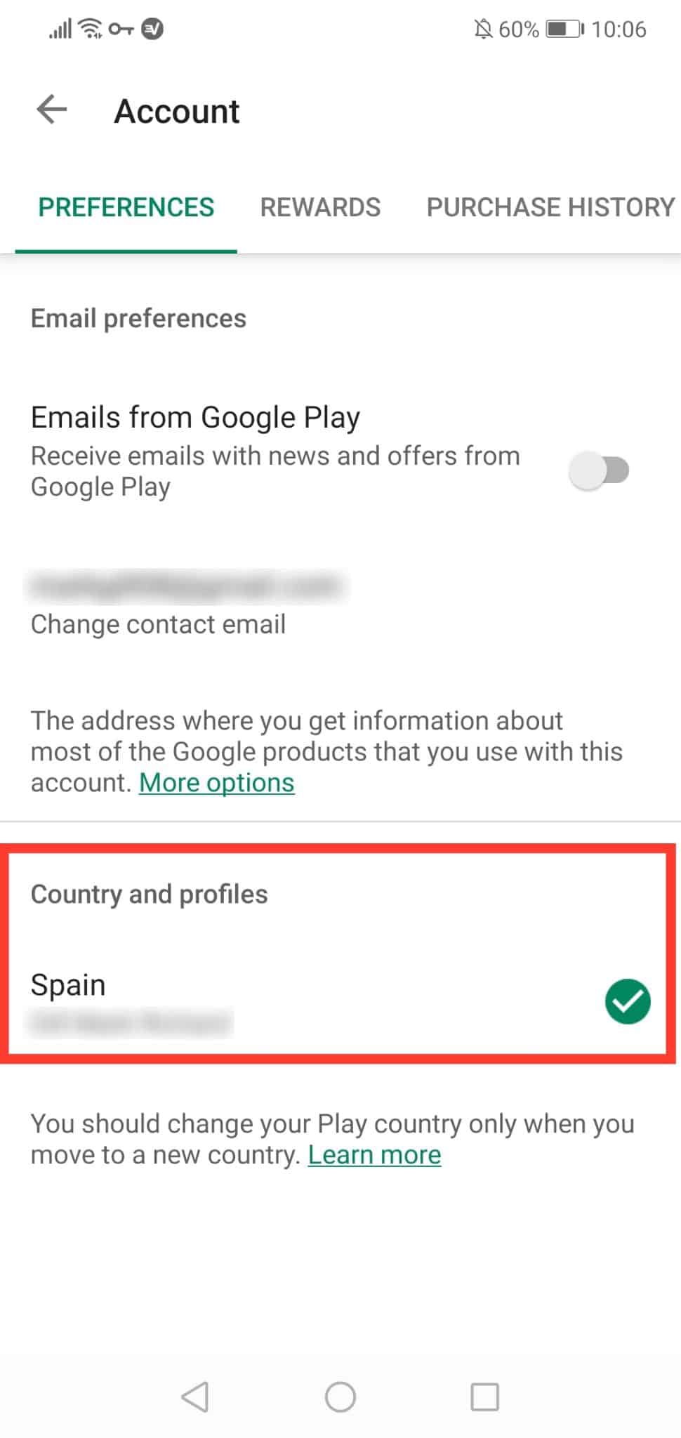 Страна Google Play