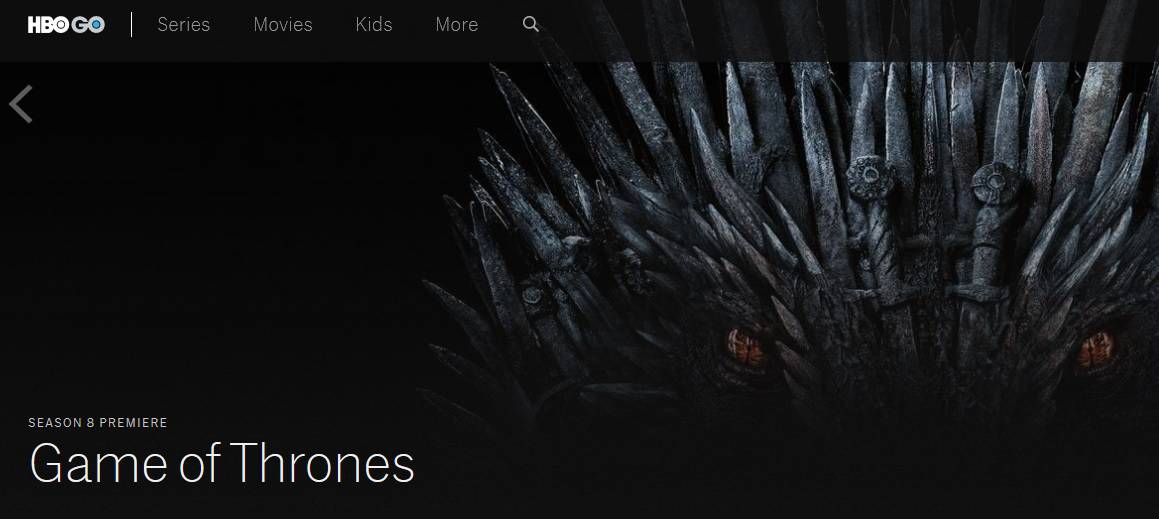 HBO Go Game of Thrones