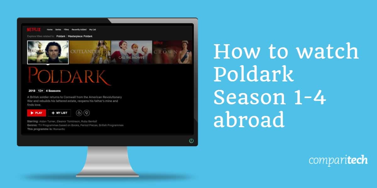 Cum să urmărești sezonul 1-4 Poldark în străinătate