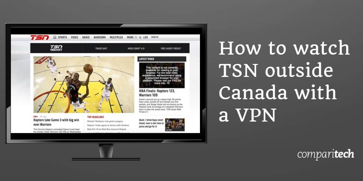 نحوه تماشای TSN در خارج از کانادا با VPN