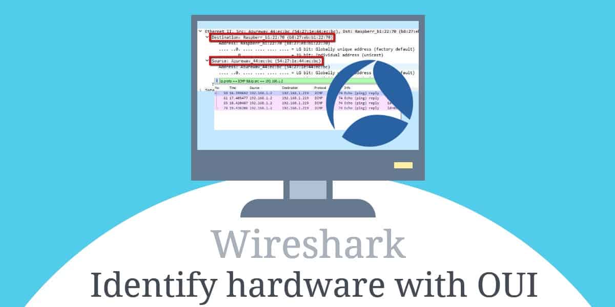 Определите оборудование с поиском OUI в Wireshark