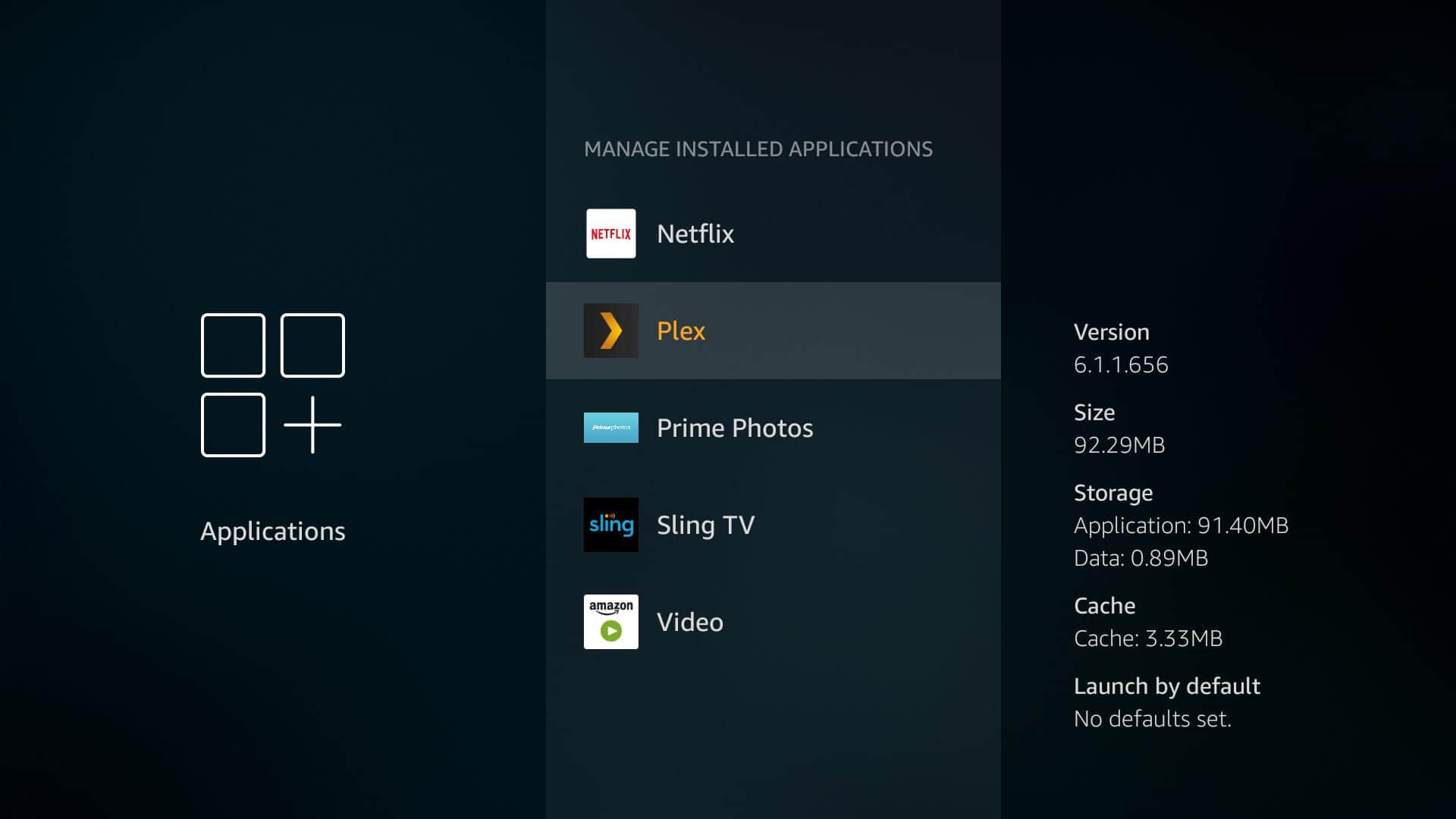 App Fire TV Plex - ถอนการติดตั้ง 5