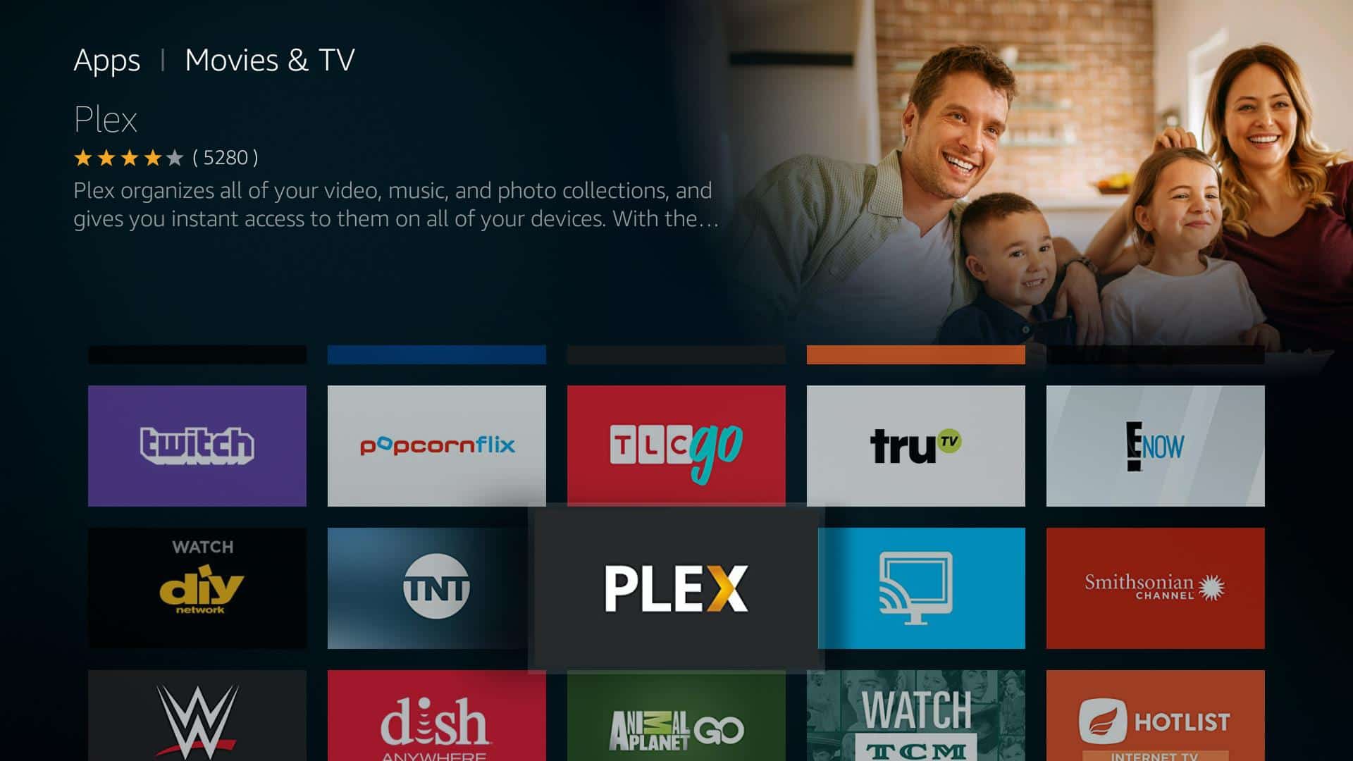 App TV Plex Fire - Instalacija 4