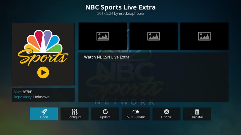 NBC Sports Live Extra Kodi dodatak