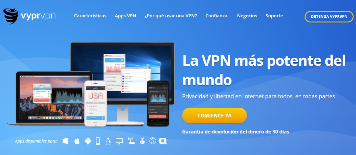 VyprVPN spaniolă