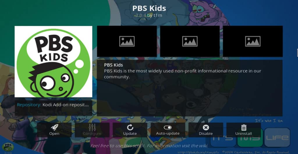 PBS Kids Kodi addon