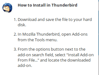 Thunderbird Enigmail ručna instalacija