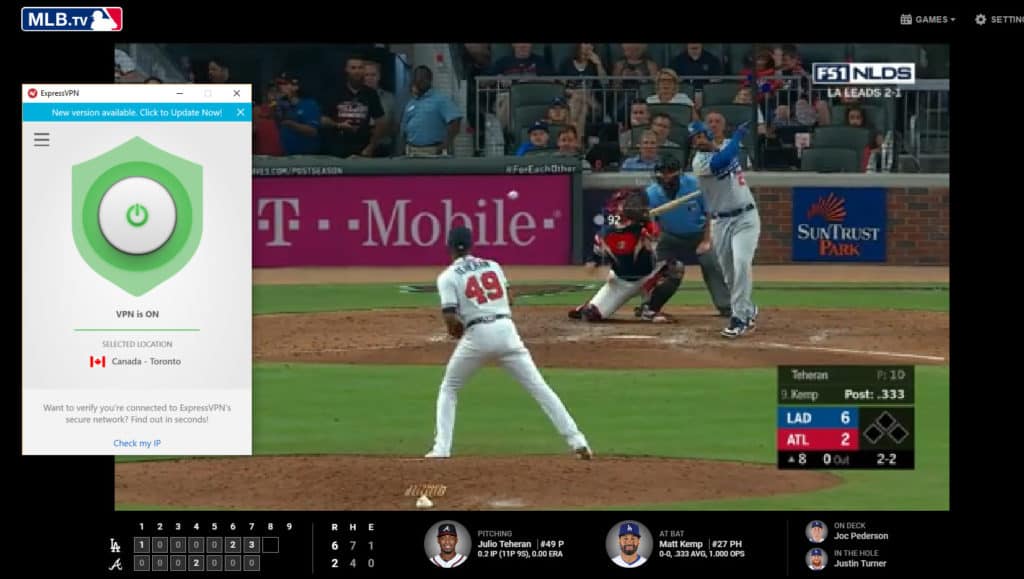 วิธีแก้ปัญหา MLB.tv อย่างง่ายโดยใช้ VPN | ทดสอบเมื่อมีนาคม 2562