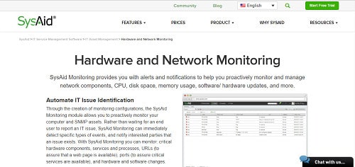 SysAid Сетевой мониторинг