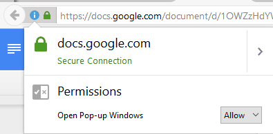 SSL на Google Документи