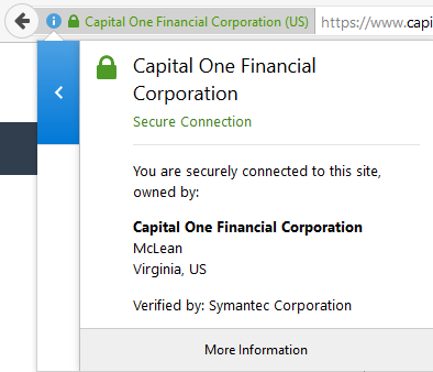Capital One SSL