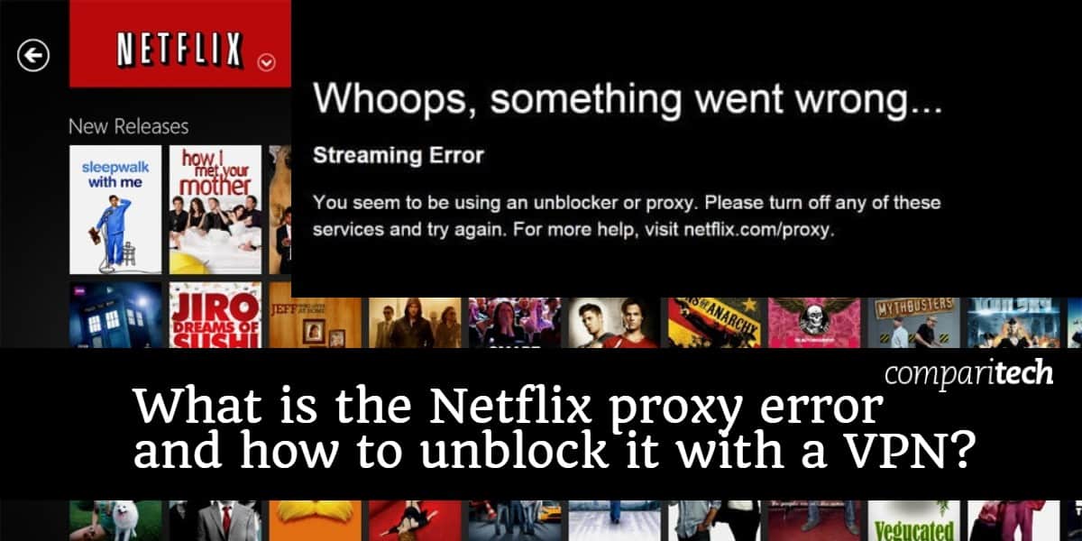 Ошибка прокси Netflix