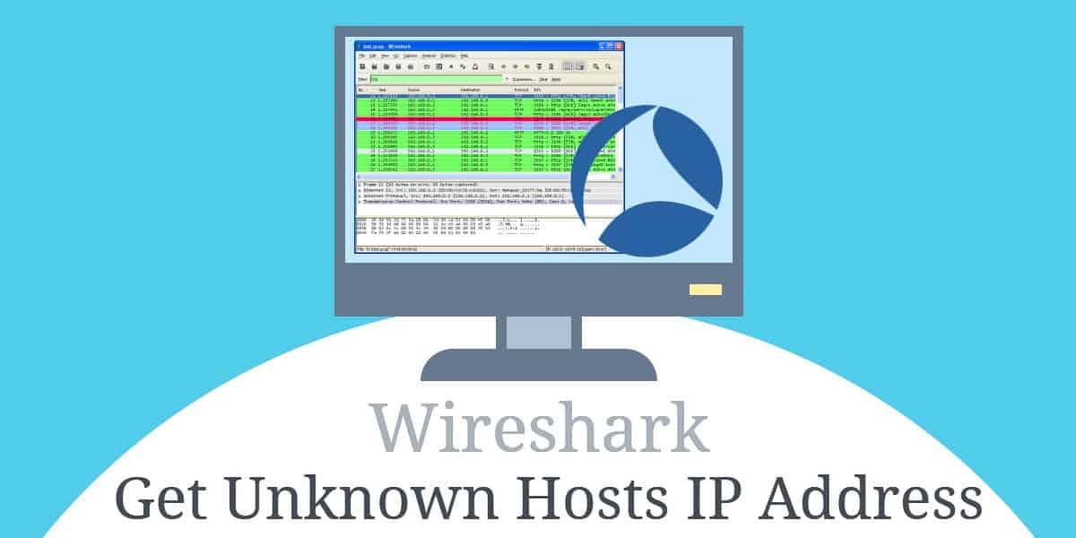 Utilizarea Wireshark pentru a obține adresa IP a unei gazde necunoscute