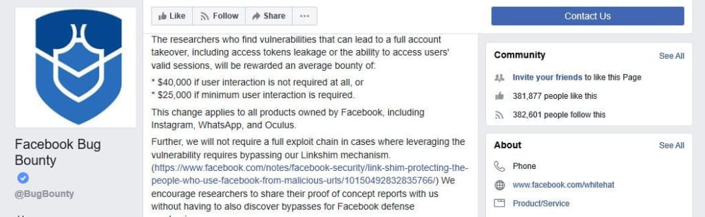 Facebook račun prevare za preuzimanje računa.