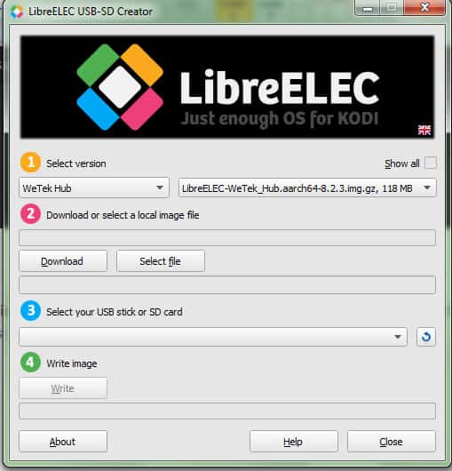 LibreElec USB-SD Creator