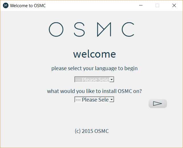 ตัวติดตั้ง OSMC หลัก